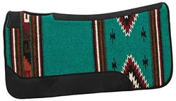 Weaver Equine Sottosella per Cavallo, in Feltro Misto Lana, 78,7 x 81,3 cm, Ammortizzante, per Protezione, Motivo Turchese