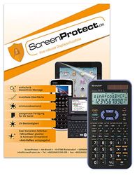 ScreenProtect displayskyddsfolie UltraClear för Sharp EL-520 XG med rakel och mikrofiberduk