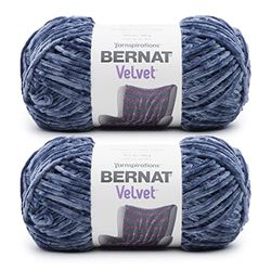 Bernat Garen, Polyester, Indigo Fluweel, 2 Pack