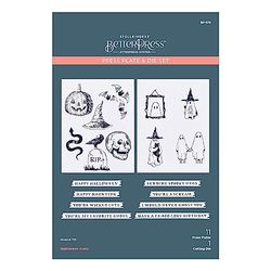 Spellbinders Halloween Icons Press Plate & Die Set from The Betterpress Halloween Collection