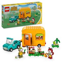 LEGO Animal Crossing La Roulotte e il Negozio di Giardinaggio di Florindo, Gioco Creativo per Bambine e Bambini da 7 Anni con Macchina Giocattolo, Personaggio Animale e Accessori per Mercato 77054