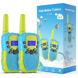 Kearui - Juguete Infantil de 3 a 12 años, Walkies para niños, Radio de 2 vías con 8 Canales, Linterna LCD retroiluminada, Gama de 3 Millas para Aventuras al Aire Libre, Camping, Senderismo