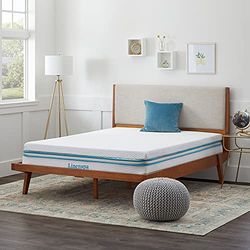 Linenspa Nakładka na materac z pianki memory, 7,5 cm, z zamkiem błyskawicznym, nakładka na materac, łóżko pojedyncze (90 x 190 cm), kolor biały