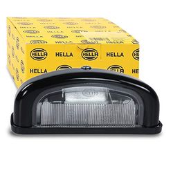 HELLA 2KA 001 386-231 Feu éclaireur de plaque - 12V - Montage en saillie/Raccord fileté - Couleur du voyant: limpide - Fiche: Fiche plate - gauche/droite