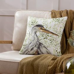 Evans Lichfield Shugborough Heron Traditional Feather Rich Filled Cushion