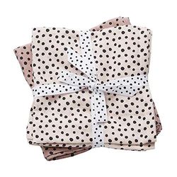 Done by Deer 30696 Lot de 2 mousselines Rose