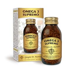 OMEGA 3 SUPREMO - 87 g - 60 Softgel Omega3 (integratore di Omega 3 con 700 mg di DHA + EPA per capsula - scorta di 2 mesi)