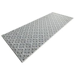 Zala Living Soho - Tapis de Cuisine antidérapant - Tissu Plat - À Poils Courts - Lavable - pour Couloir, Cuisine, Salon, Salle de Bain, Salle de Bain - Bleu - 80 x 200 cm