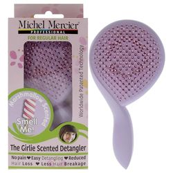 Michel Mercier The Girlie Scented Detangler Brush - Painless Kids Hair Brush for Healthy, Shiny Hair - Normal Hair - Marshmallow - Purple - 1 pc