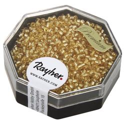 Rayher Delica Rocailles, 1,6Mm Ø, Topazio Chiaro, 6G, con Interno Argento, Scatolina, 14762807