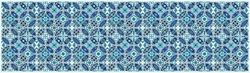 Doge Milano Chemin de cuisine, 100% Made in Italy, Tapis résistant aux taches avec impression numérique, Tapis antidérapant et lavable, Modèle Maiolica - Chinelo, cm 180x52