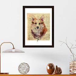 Walplus Wall Stickers Fox Newspaper Animal Poster Murals Decals Art Living Room Nursery School Restaurant Hotel Cafe Office Décor Home Decoration, Vinyl, Multicolour, 40 x 30 x 0.03 cm