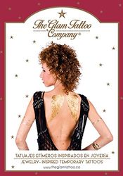 The Glam Tattoo Company - Tijdelijke metalen tatoeages, goud (communicatie grafica 20140001)