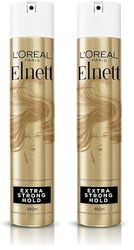 L'Oréal Paris Hairspray By Elnett Extra Strong Hold & Shine, 400ml (Pack of 2)