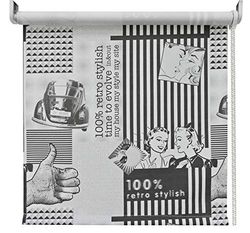 easy Store Enrouleur Gris Blanc 120 x 250 cm