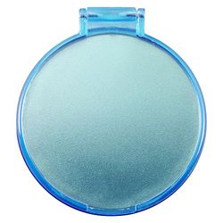eBuyGB Compact Vanity Handbag Mirrors Folding Cosmetic Mirror Toiletry Bag, Blue, Pack of 10