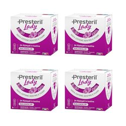 Lady P Pocket 100% Biodegradable Cotton 4 Packs of 24 Units (Total 96)