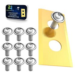 9 x titanium messen LONGLIFE geschikt voor WORX ® LANDROID robotmaaier/reservemesjes passen onder andere voor de WR-serie, M-serie, L-serie en nog veel meer + 9 schroeven