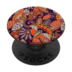 Naranja Boho Popsocket para teléfono lindo Bohos PopSocket Boho PopSockets PopGrip Intercambiable