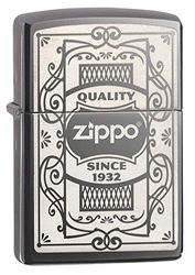 Zippo Gelo qualidade resistente ao vento leve unissexo, cor preta, tamanho único, preto gelo - vintage