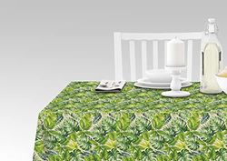 Doge Milano Nappe avec impression numérique, 100% Made in Italy Nappe antidérapante pour salle à manger, lavable et antitache, modèle RasSedr, 140x140 cm