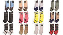 HKM Colour Guêtres Dunkelblau/weiß M