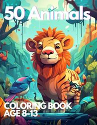 50 Animals coloring book