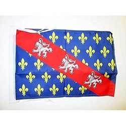 AZ FLAG - French Province of Marche Flag - 18'' x 12'' - 100% Polyester France - County of Marche Small Banner with Two Cords - Fade Resistant - Vivid Colors - 18x12 in - 45x30 Cm