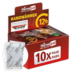 Thermopad handwarmers, knuffelzacht warmtekussen, 12 uur weldadige warmte van 55 °C, aangename zakwarmers, 10 paar