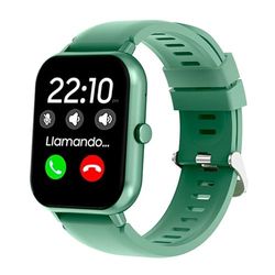 Cool Forest Smartwatch van siliconen, groen (oproepen, gezondheid, sport)