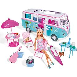 Simba- Steffi Love Hawaii Camper Playset muñecas, Color 1, 51 cm (4006592066314)