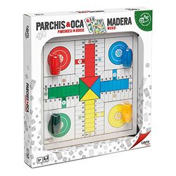 Cayro 935954 – Game of The Goose and Parcheesi with Wood Accessories