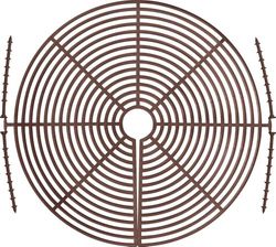 ABUS Noah 73158 Plantenbeschermingsrooster, beschermt de potgrond tegen dieren en kinderen, tot 30 cm diameter, bruin