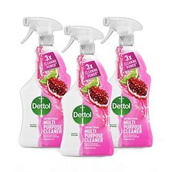 Dettol, pulitore fresco e potente multiuso, Melograno e Lime Splash, 1 litro (confezione da 3)