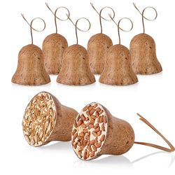 dobar 24101e 24101e - 8 campane riempite da appendere - Mangime grasso per uccelli selvatici in due varietà - Mangime per tutto l'anno con noci e vermi della farina - Mangime per uccelli di alta qualità..