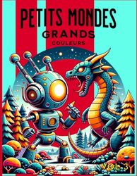 Livre de Coloriage pour Enfants et Adultes : "Couleur Aventure" avec Paysages et Scènes Magiques, Mandalas, Robots, Mondes Fantastiques pour faire voler l'imagination.