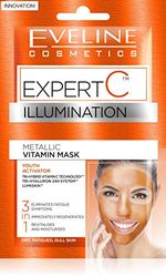 Eveline - Maschera metallica per vitamine 3 in 1, 2 x 5 ml