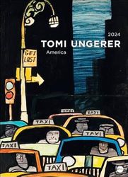 Tomi Ungerer Edition Kalender 2024. Die besten Bilder aus dem Buch America in einem Wand-Kalender XXL. Dekorativer Kunstkalender Großformat, 49 x 68 cm.