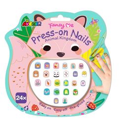 Avenir Nail Art Sticker Set, Animals Kingdom, Portable
