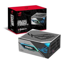 Bloc d'alimentation ASUS ROG Thor 1000W Platinum III (certifié 80 Plus Platinum, ATX 3.1, PCIE 5.1, GaN MOSFET, stabilisateur de Tension Intelligent pour Le GPU, écran OLED magnétique, Mode Turbo,)