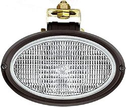 HELLA 1GA 996 561-007 Halogen-Worklight - Oval 100 - 12V - mounting/Bolted - Suspended/Swivelling Mounting Bracket - Short distance lighting - Plug: Protected contact plug