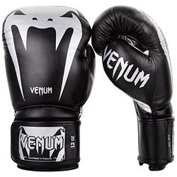 Venum Giant 3.0 Luvas de boxe, Muay Thai, Kickboxing, adulto unissexo, preto/prateado, 12 ml