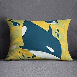 Questo Casa Funda de cojín Decorativa, Funda de cojín, Funda de Almohada, decoración del hogar, para sofá, café, tamaño: 35 x 50 cm, diseñada y Fabricada en Türkiye