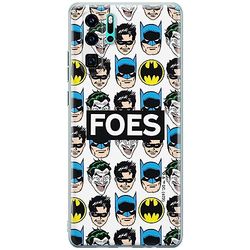 ERT GROUP mobiltelefonfodral för Huawei P30 PRO originalt och officiellt licensierat DC mönster Batman 078 Vit optimalt anpassad till formen på mobiltelefonen, gedeeltelijk transparant