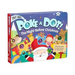 Melissa & Doug Barnbok | Poke-a-prick: Natten före jul | Pedagogisk brädbok med knappar för att poppa | 3+ | Present till flicka eller pojke