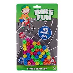 JohnToy 20602 Bike Fun 45 Bicycle Spokes, Multi-Colour