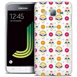 Caseink - fodral för Samsung Galaxy J3 2016 (J320) [Crystal HD halloween kollektion halloween skalle halloween design - hårt - ultratunt - tryckt i Frankrike]