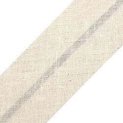 cyclingcolors 1x Cinta Bies de Algodón para Coser Ancho 30 mm Largo 25 m Telas Cojines Cestas Decoración, Cremoso