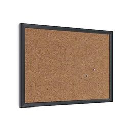 U Brands Tableau d'affichage en liège, 43,2 x 58,4 cm, cadre en bois noir (026U00-01)