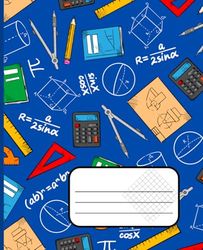 Math Notebook for Kids: Graphic Paper Composition Notebook for School, Perfect for Math